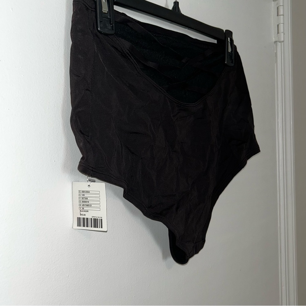 High-Waist Crisscross Back Bikini Bottoms - Picture 4 of 4